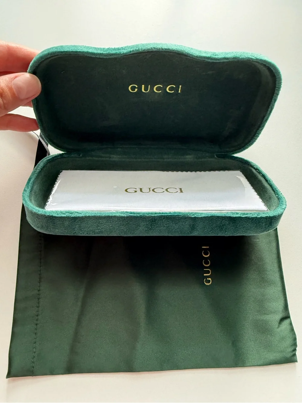 Gucci velvet eyewear
